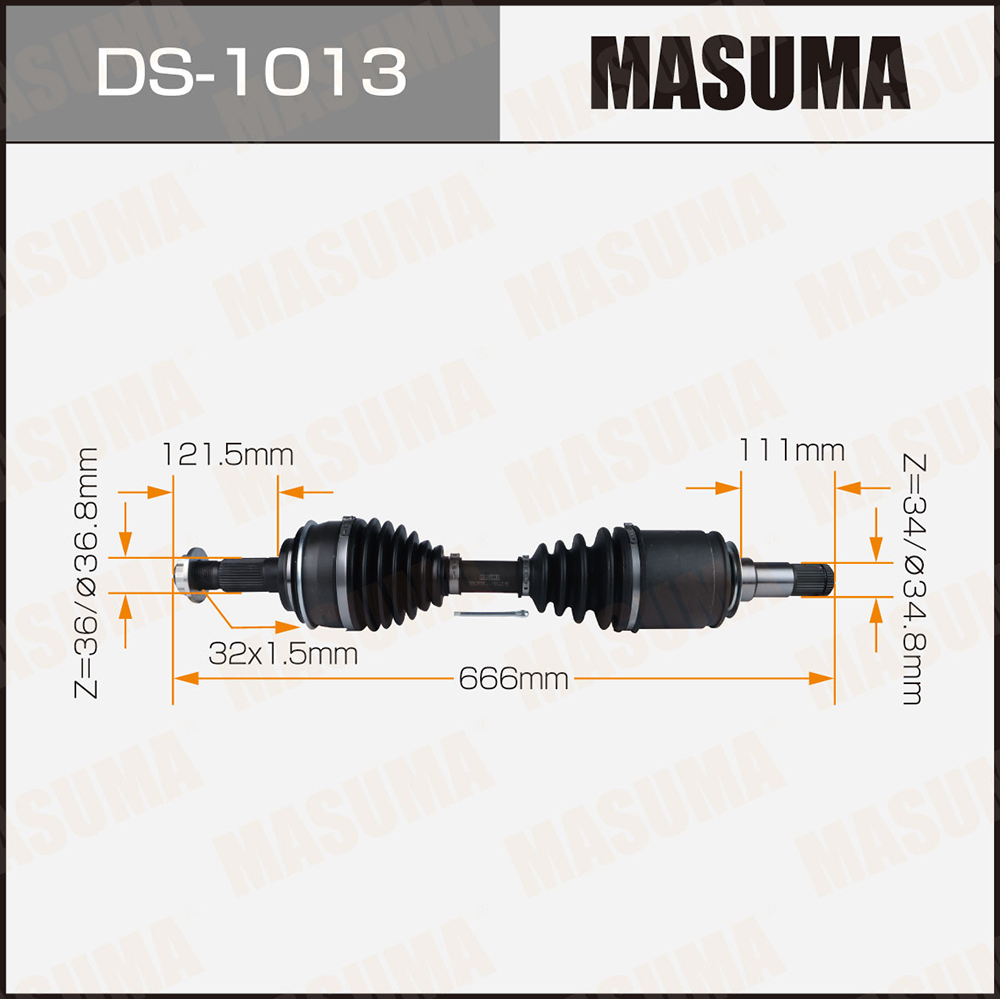 Привод в сборе - Masuma DS1013