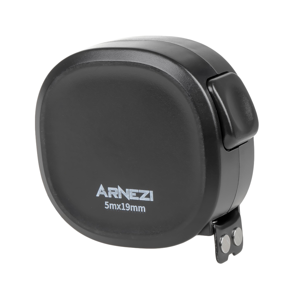 Рулетка Black 5м х 19мм с магнитным зацепом и автостопом - ARNEZI R6200011