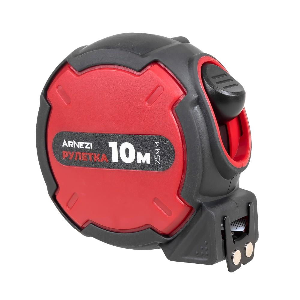 Рулетка Profi 10м х 25мм с двойным зацепом - ARNEZI R6200032