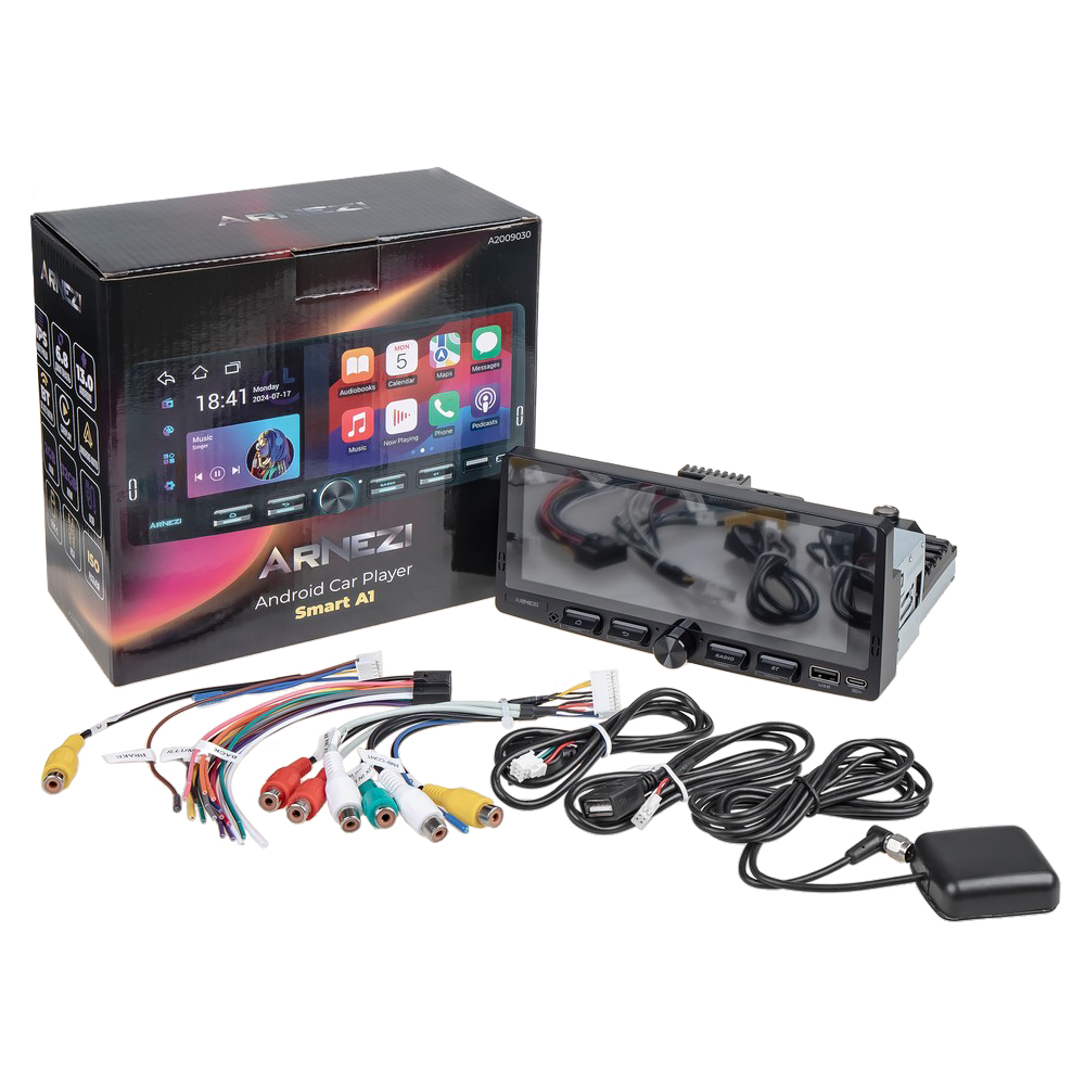 Автомагнитола Smart A1 1Din Android 13 2Gb/32Gb (Android, Car Play), , Max Вт - ARNEZI A2009030