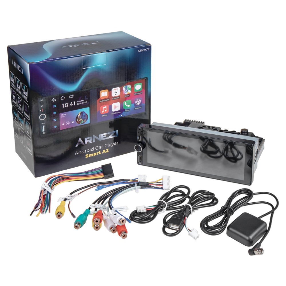 Автомагнитола Smart A2 1Din Android 13 2Gb/32Gb (Android, Car Play), , Max Вт - ARNEZI A2009031