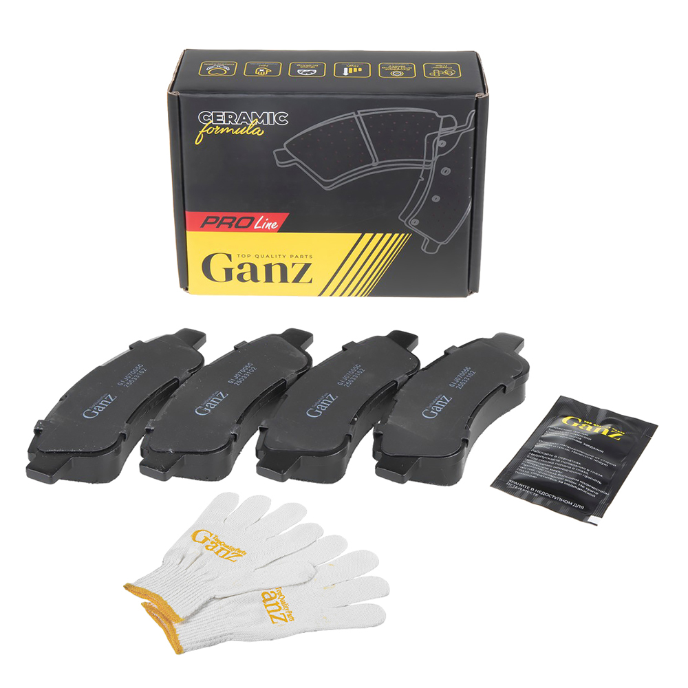 Колодки задние pro-line ceramic fiat ducato citroen jumper peugeot boxer 06- GANZ GIJ07005C 2816₽