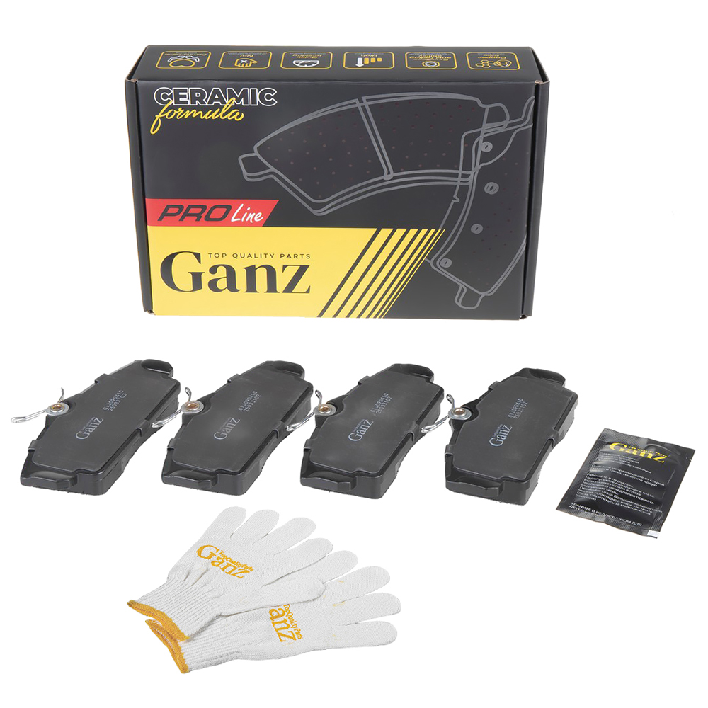 Колодки передние PRO-Line Ceramic nissan Alm 00-> Prim 96->02 - GANZ GIJ09041C