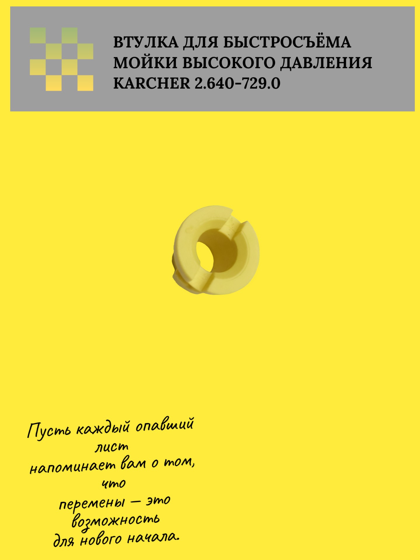 Втулка для быстросъёма Мойки высокого давления karcher 2.640-729.0 - Auto-GUR ZZ60