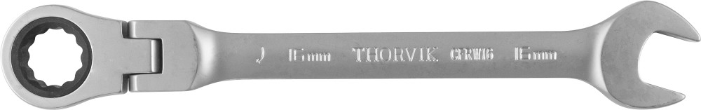 Ключ гаечный комбинированный трещоточный карданный, 16 мм - Thorvik CFRW16