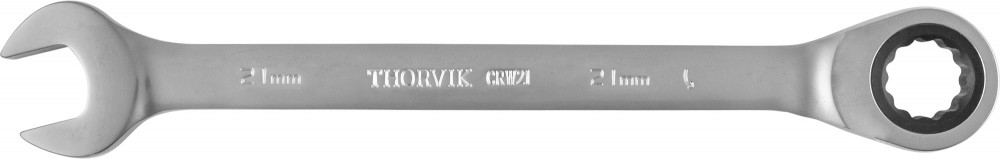 Ключ гаечный комбинированный трещоточный, 21 мм - Thorvik CRW21