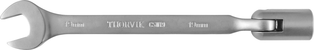 Ключ гаечный комбинированный карданный, 19 мм - Thorvik CSW19