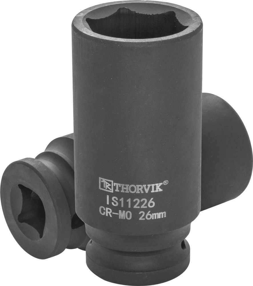 Головка торцевая ударная глубокая 1/2 DR, 26 мм мм - Thorvik IS11226