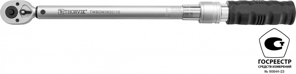 Ключ динамометрический двусторонний 3/8 DR, 20-110 Нм - Thorvik TWBDM3820110