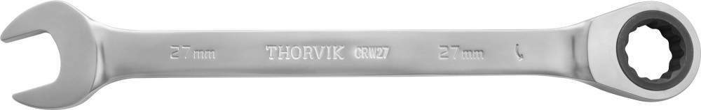 Ключ гаечный комбинированный трещоточный, 27 мм - Thorvik CRW27
