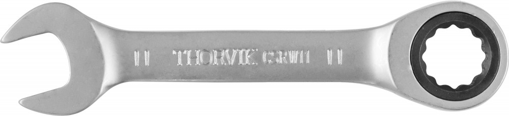Ключ гаечный комбинированный трещоточный короткий, 11 мм мм - Thorvik CSRW11