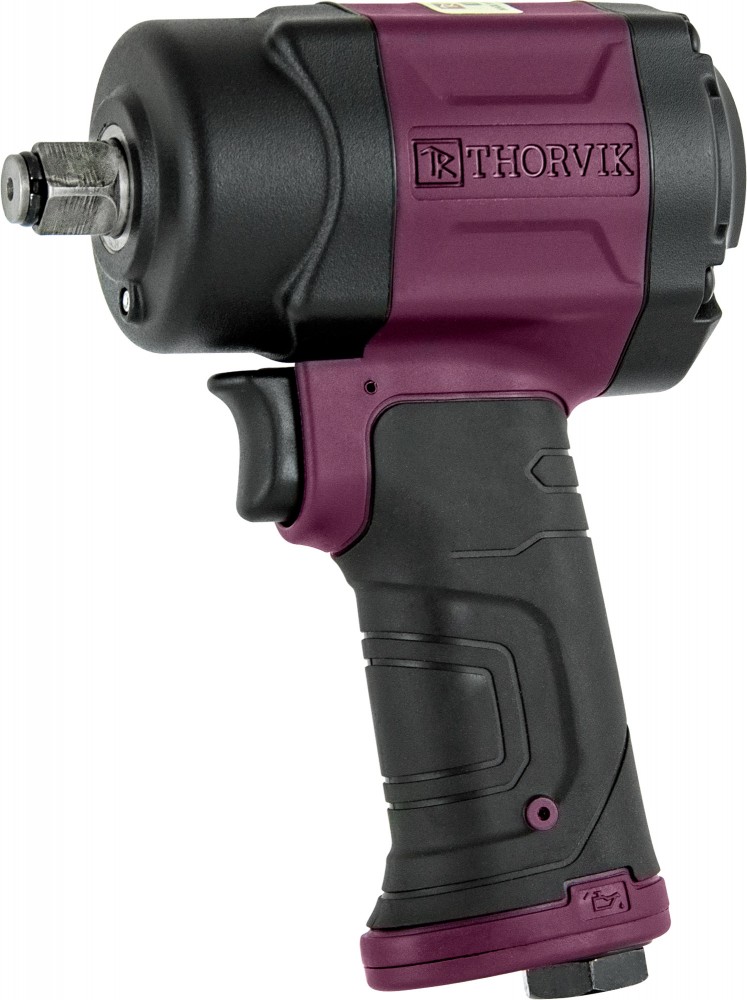 Гайковерт ударный пневматический 1/2 DR 8500 об/мин, 1000 1000 Нм, компакт - Thorvik AIW1210C