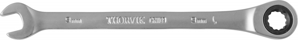 Ключ гаечный комбинированный трещоточный, 9 мм - Thorvik CRW09