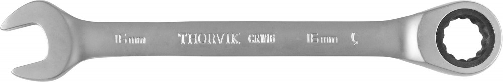 Ключ гаечный комбинированный трещоточный, 16 мм - Thorvik CRW16