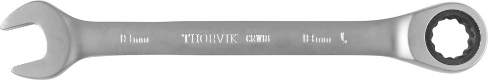 Ключ гаечный комбинированный трещоточный, 18 мм - Thorvik CRW18
