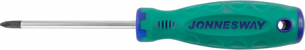 Отвертка стержневая крестовая anti-slip grip, PH2х100 мм мм - JONNESWAY D71P2100