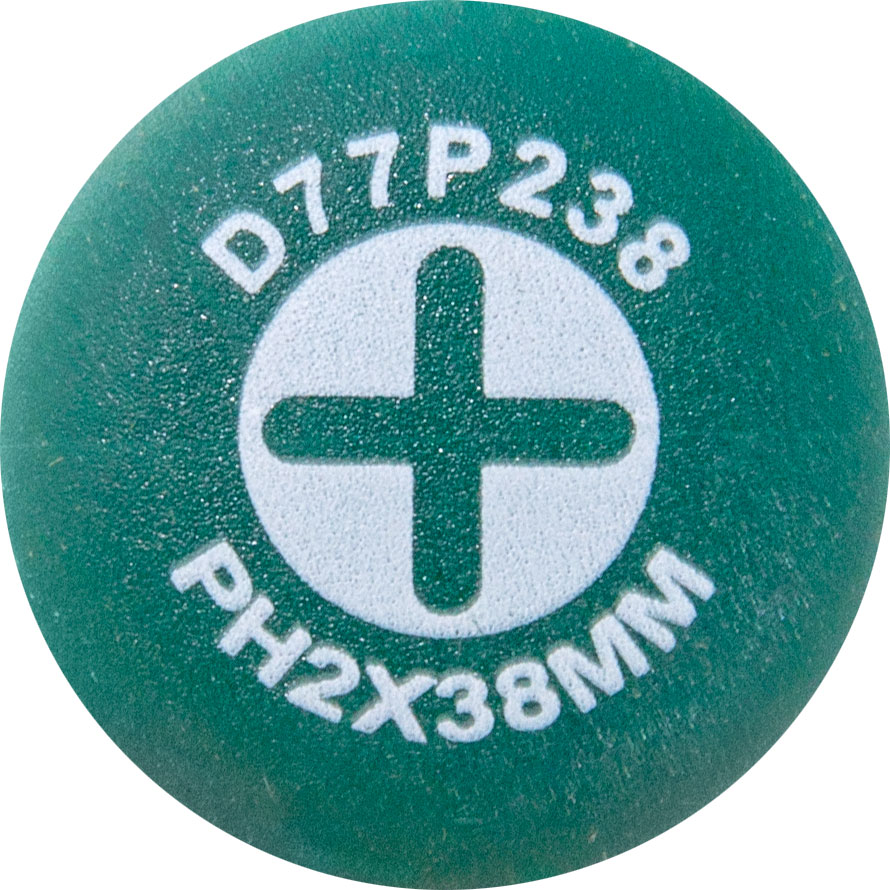 Отвертка стержневая крестовая anti-slip grip, PH2х38 мм мм - JONNESWAY D77P238