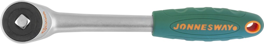 Рукоятка трещоточная ротационная со сквозным приводом 1/4 DR, 1/4 DR, 60 зубцов, 180 мм - JONNESWAY R6602