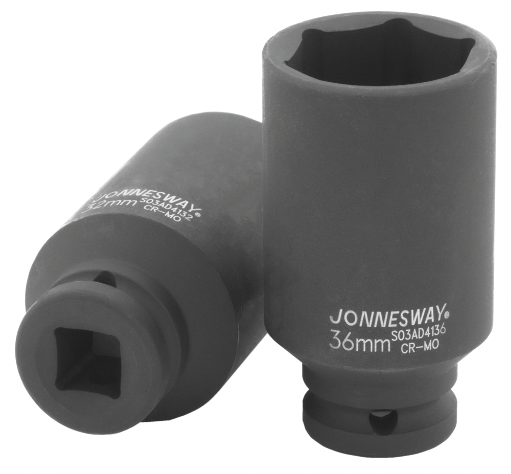 Головка торцевая ударная глубокая 1/2 DR, 36 мм мм - JONNESWAY S03AD4136