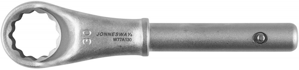 Ключ накидной усиленный, 30 мм, d18.5/200 мм мм - JONNESWAY W77A130