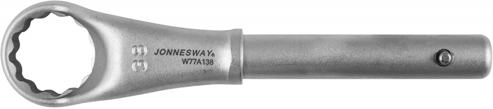 Ключ накидной усиленный, 38 мм, d21.5/245 мм мм - JONNESWAY W77A138