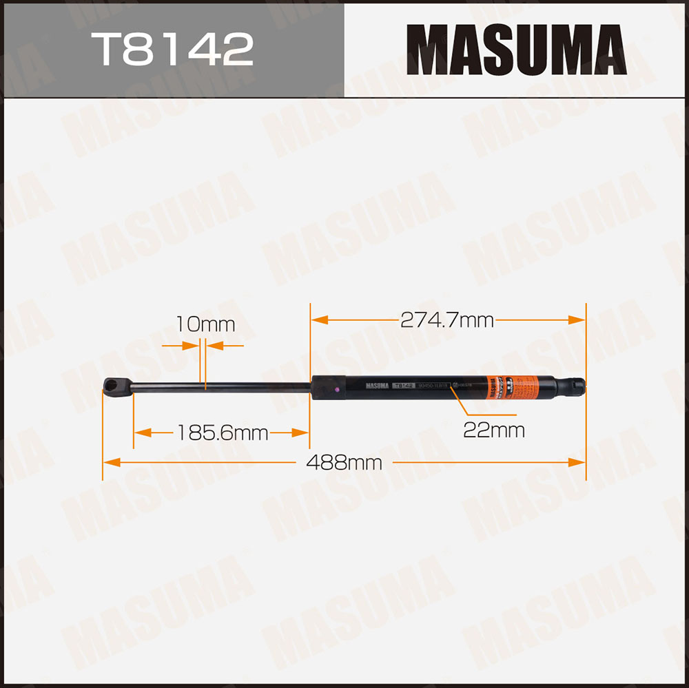 Упор газовый багажника - Masuma T8142