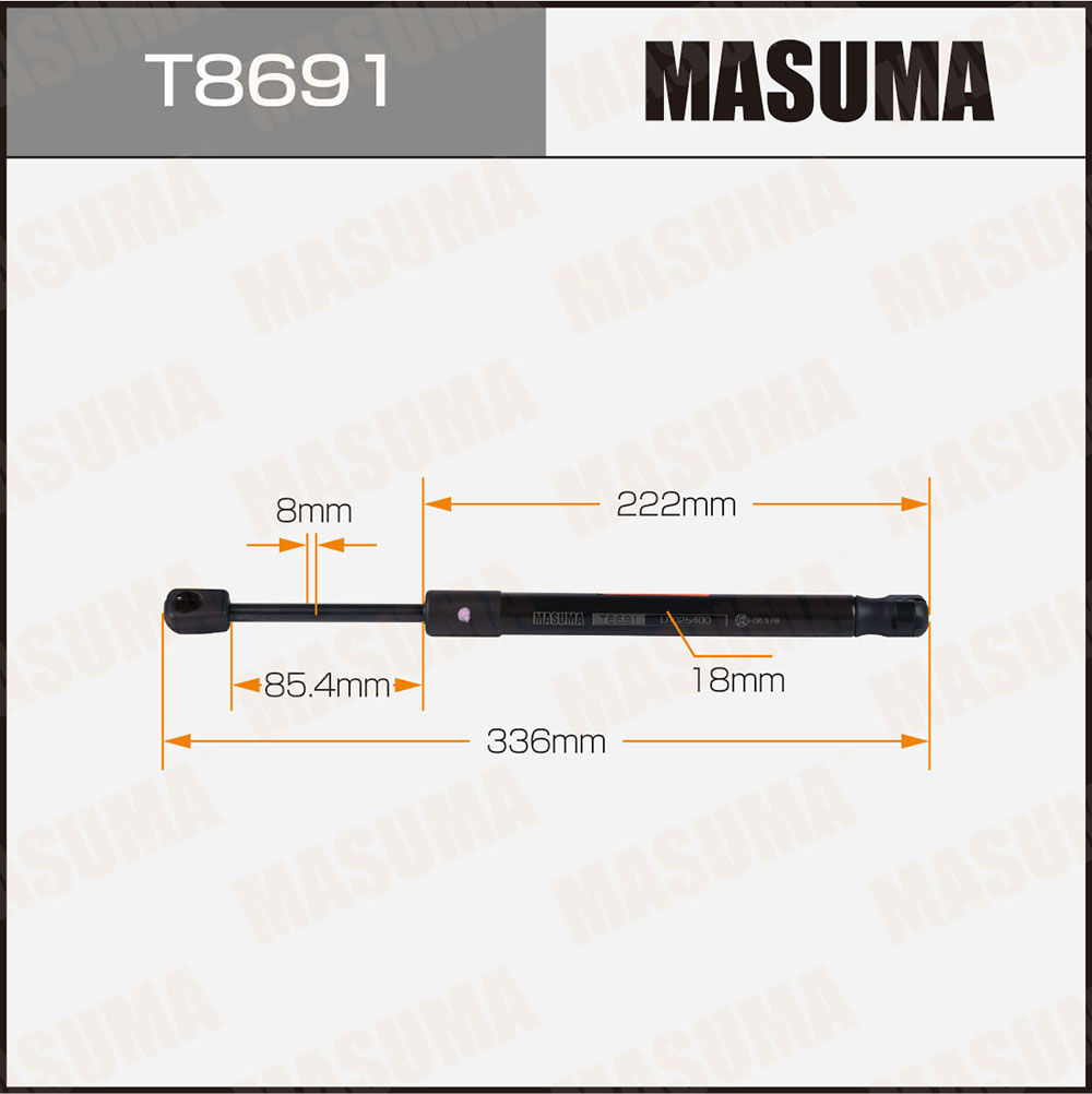 Упор газовый капота - Masuma T8691