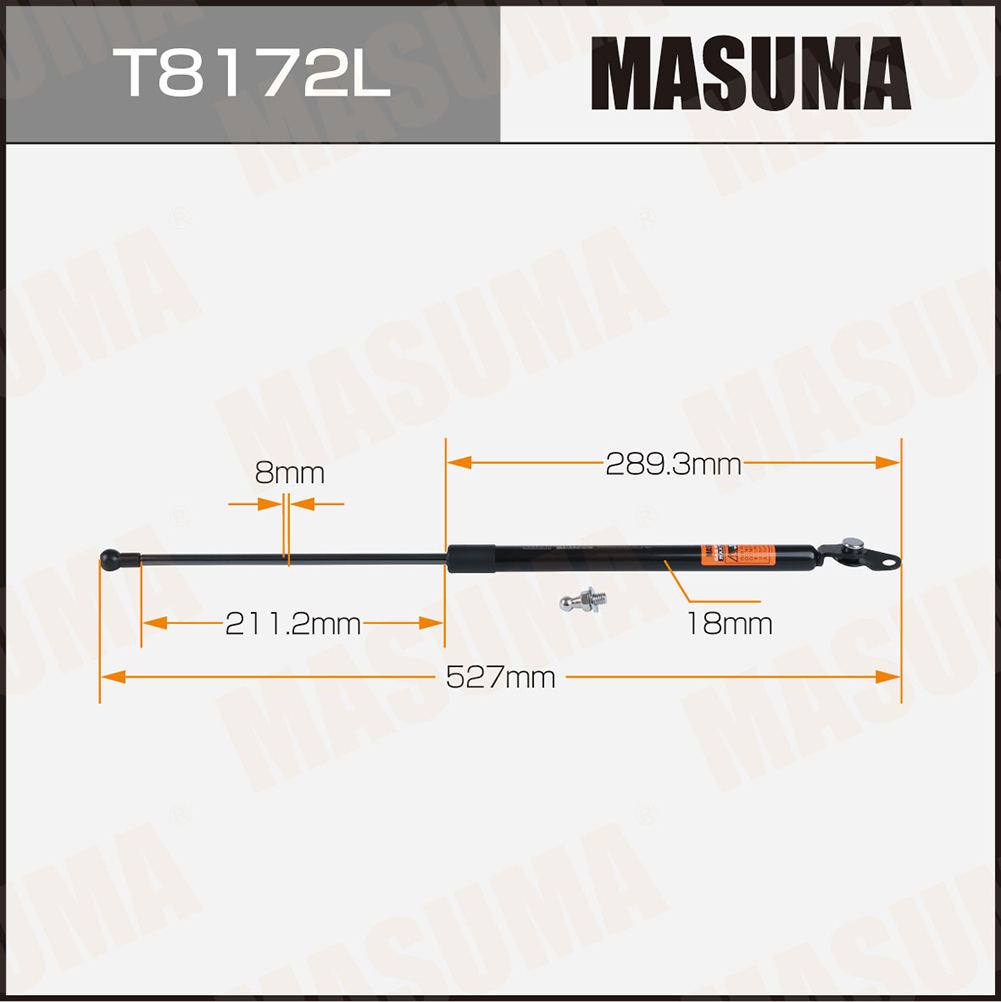 Упор газовый багажника , - Masuma T8172L