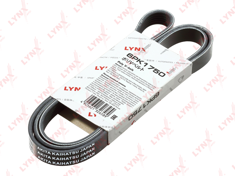 6pk1750 Ремень поликлиновый (epdm) - LYNXauto 6PK1750-SP