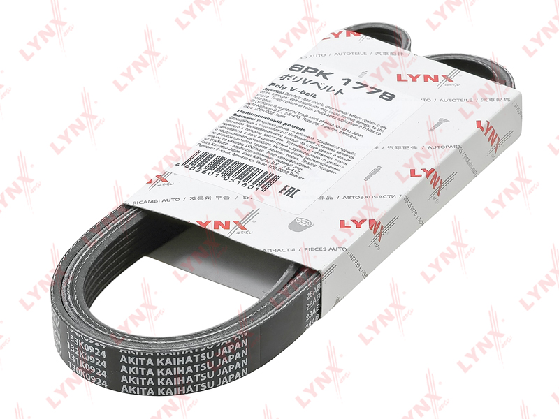 6pk1778 Ремень поликлиновый (epdm) lada largus - LYNXauto 6PK1778-SP