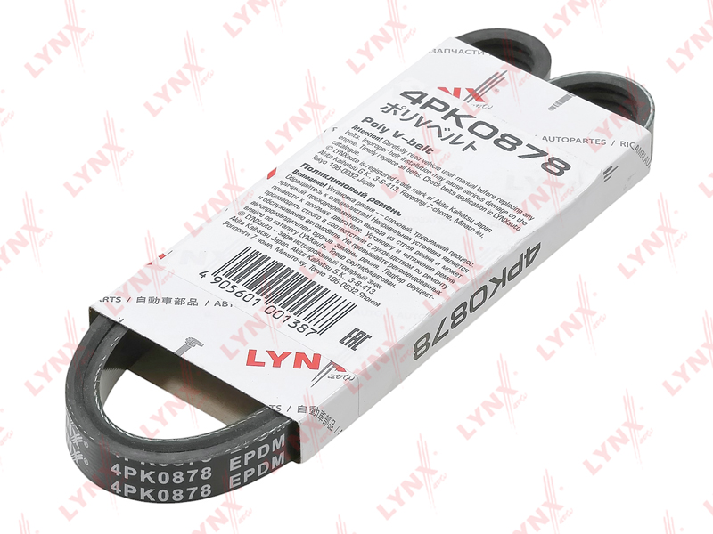 4pk0878 Ремень поликлиновый (epdm) - LYNXauto 4PK0878-SP