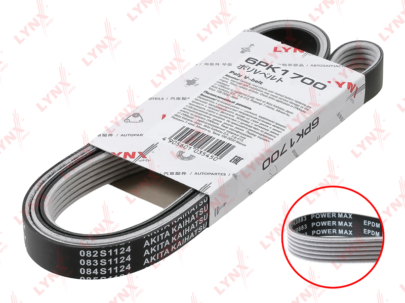 6pk1700 Ремень поликлиновый (epdm) - LYNXauto 6PK1700-SP