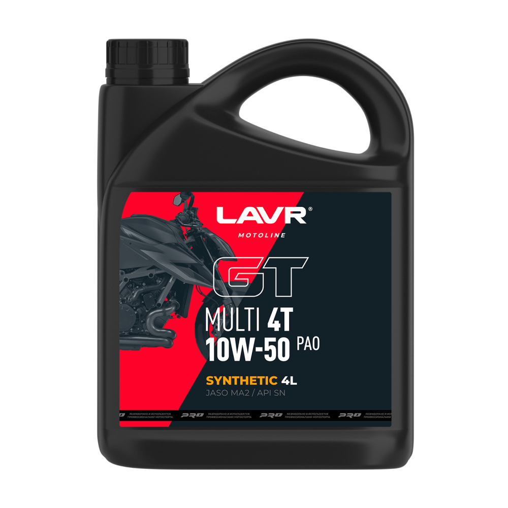 Moto GT Multi 4T 10w-50 4л (синт. мотор. масло) - LAVR Ln7732