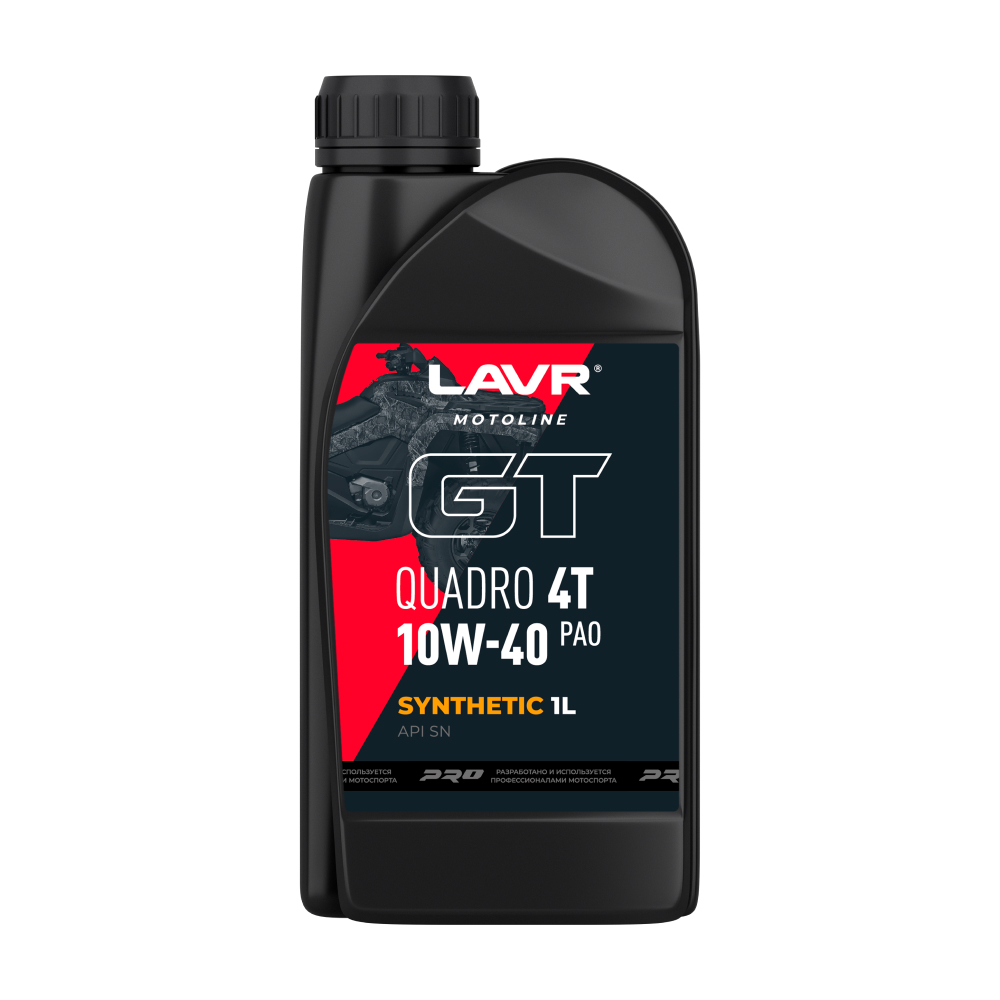 Moto GT Quadro 4Т 10w-40 1л (синт. мотор. масло) - LAVR Ln7833