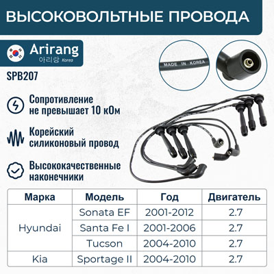 Провода высоковольтные - Arirang SPB207