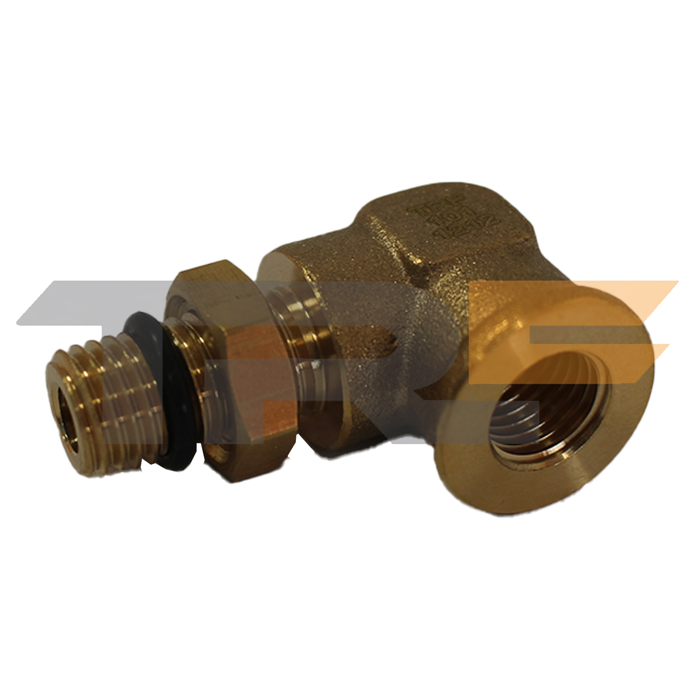 Соединитель Г-обр. M12x1.5-F12x1.5 латунь (в уп. 10шт) - TRF TRF1011212