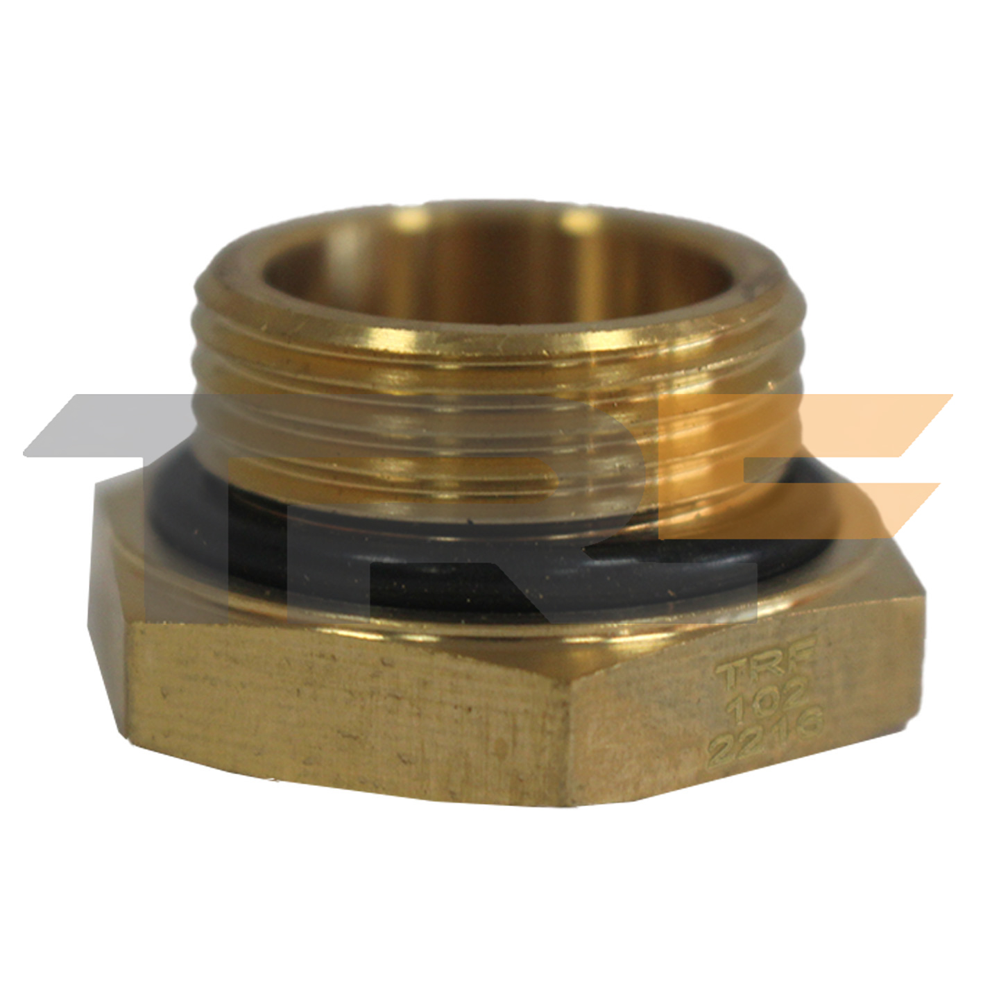 Соединитель прямой M22x1.5-F16x1.5 латунь (в уп. 10шт) - TRF TRF1022216
