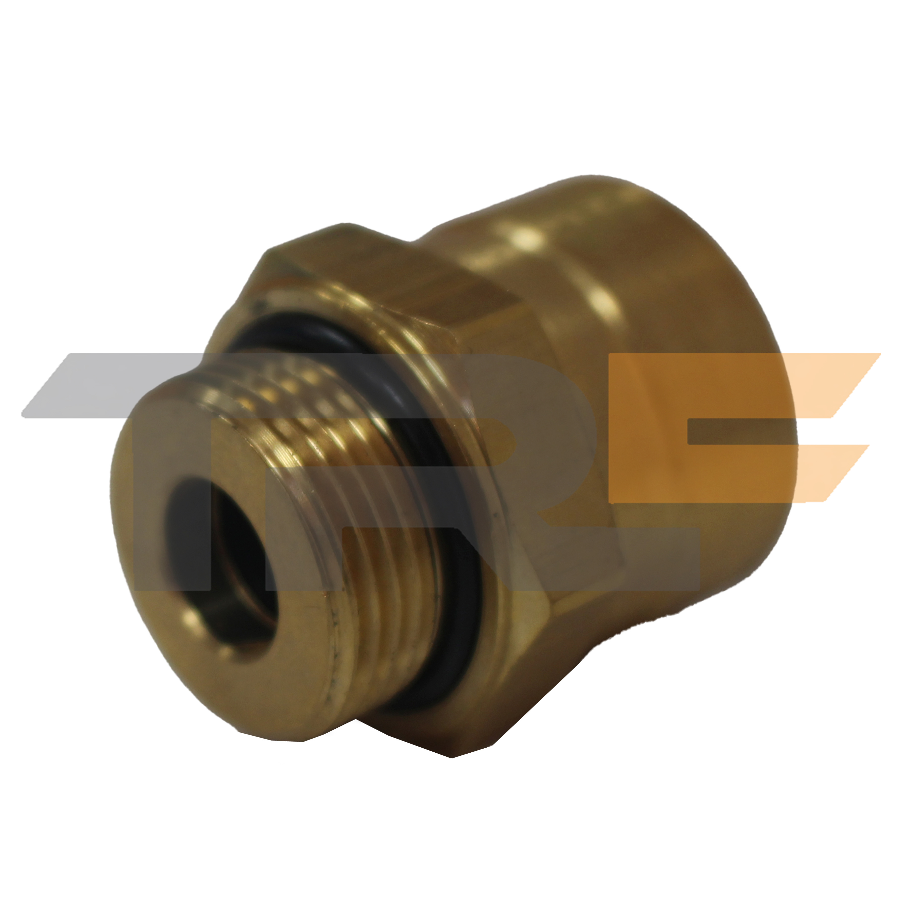 Соединитель прямой M22x1.5 D15x1.5 латунь W-тип (в уп. 10шт) возьми ключ (trf001-15/ trf002-15) - TRF TRF1602215