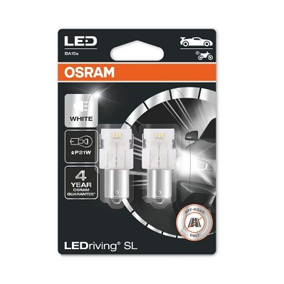 LEDriving SL (3поколение) 1,9w/12v p21w ba15s bli2 белый 6000k 2шт - Osram 7506DWP-2BL