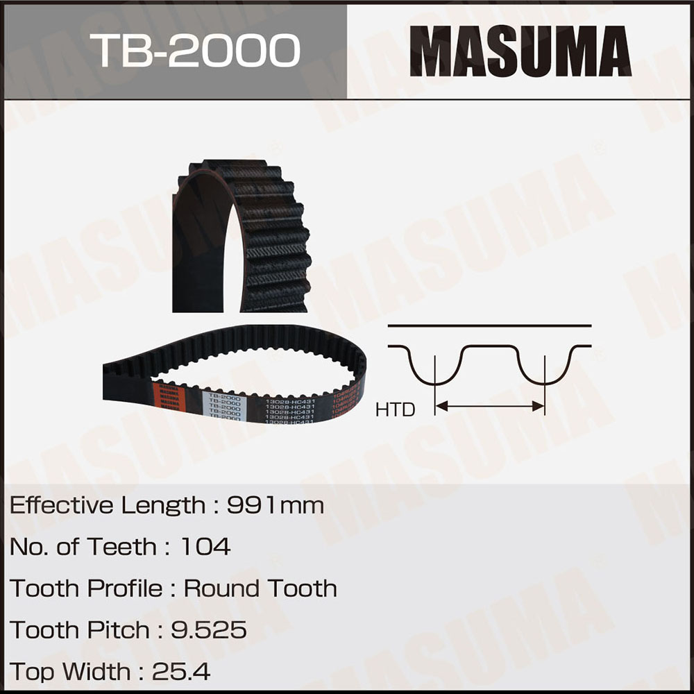 Ремень грм Masuma TB-2000 1099₽
