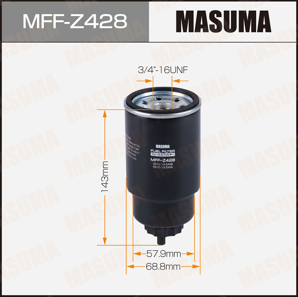 Фильтр топливный Masuma MFF-Z428 1066₽