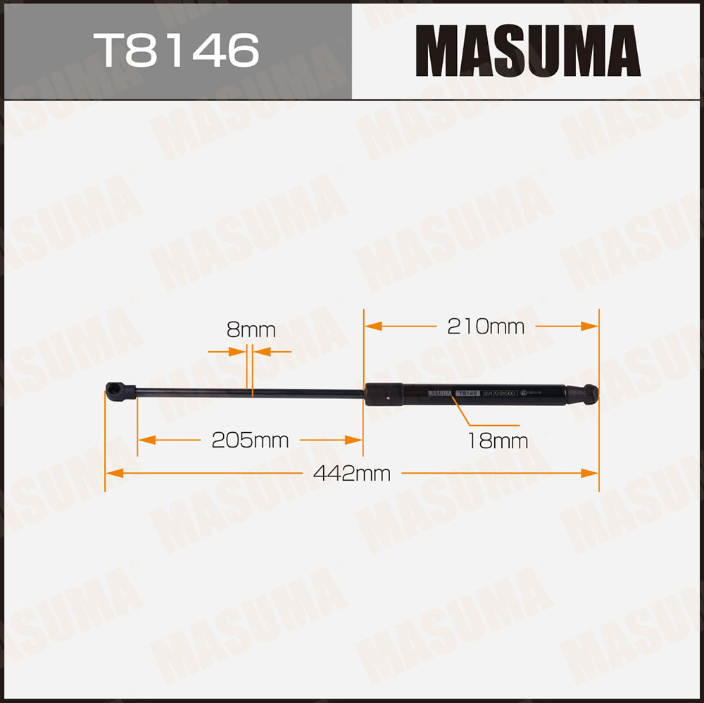 Упор газовый капота Masuma T8146