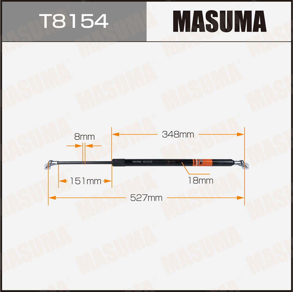 Упор газовый капота Masuma T8154