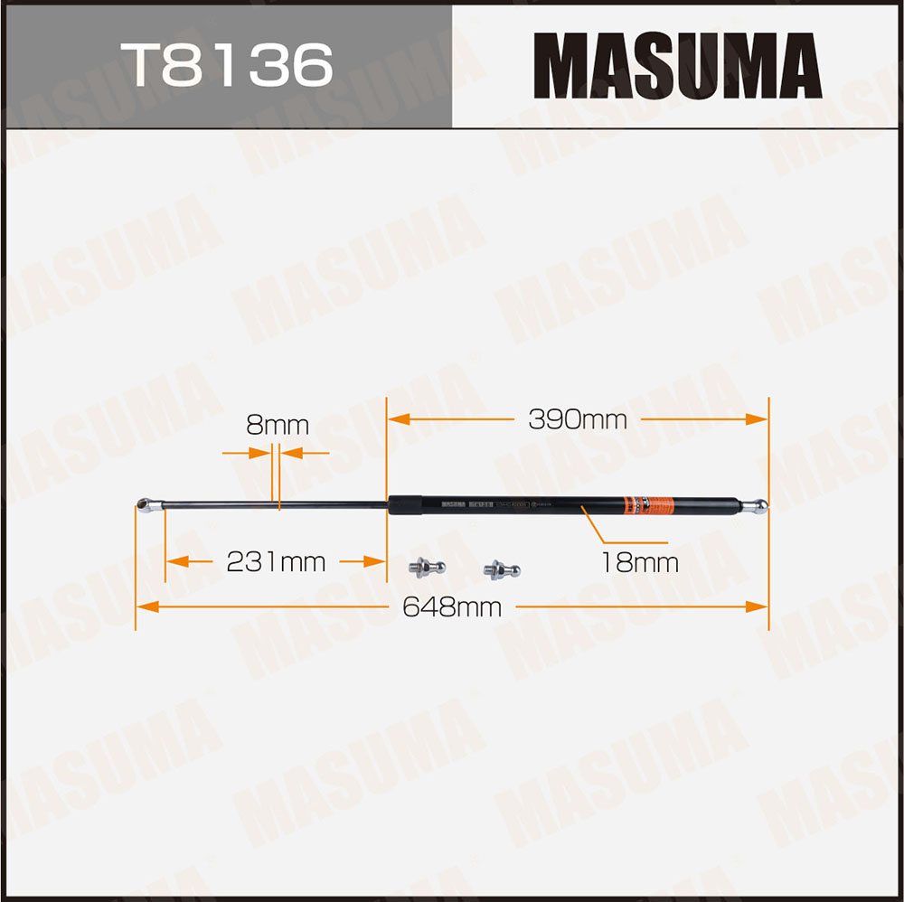 Упор газовый капота Masuma T8136