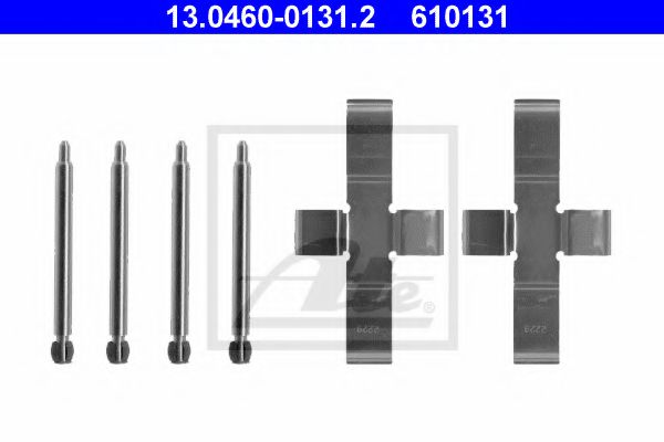 Ремкомплект дисковых тормозных колодок - ATE 13.0460-0131.2
