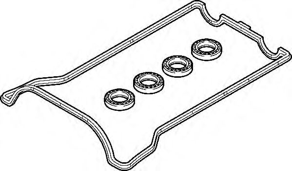 Прокладки крышки ГБЦ (комплект: 1 прокладка пластик, 1 заглушка пластик) - Elring 899.917