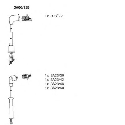 Комплект высоковольтных проводов - Bremi 3A0/0129