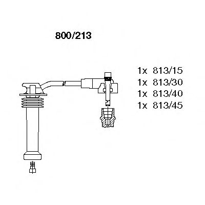 Комплект высоковольтных проводов  - Bremi 800/213