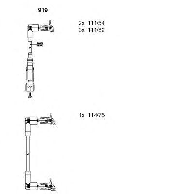 Комплект высоковольтных проводов - Bremi 919