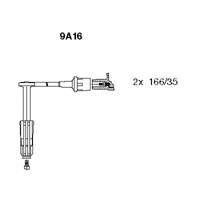Комплект высоковольтных проводов - Bremi 9A16